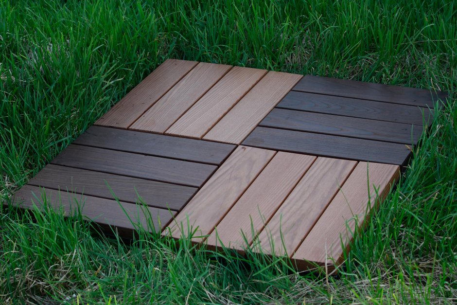 Модульный садовый паркет