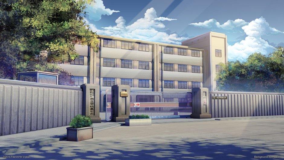 Гача лайф фон школа улица