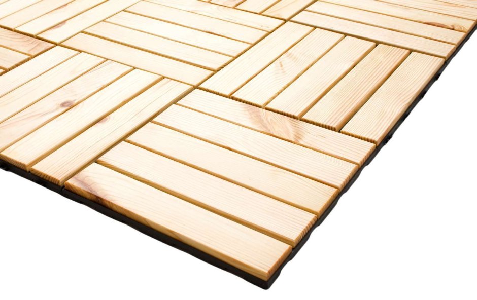 Термодекинг деревянный 300х300 (липа термо)