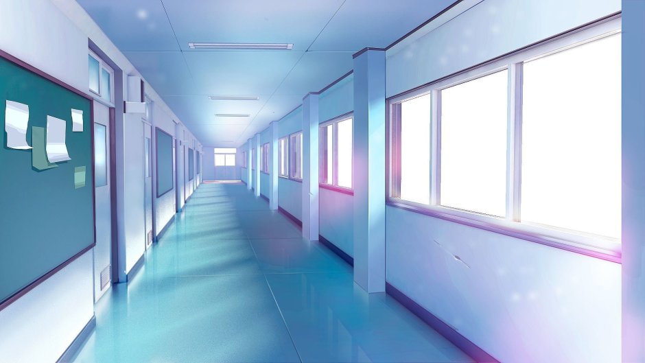 Коридор школы гача