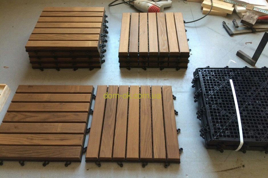 Садовый паркет из термодерева