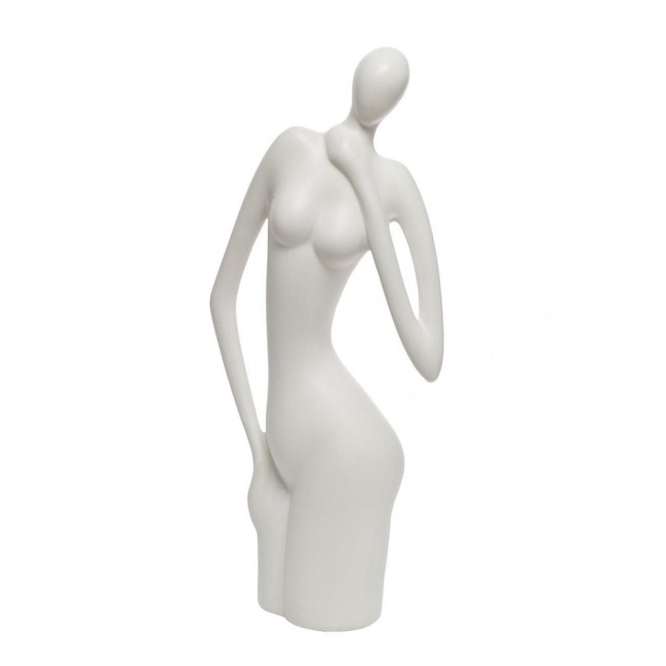 Гарда декор статуэтка женщина белая c6128