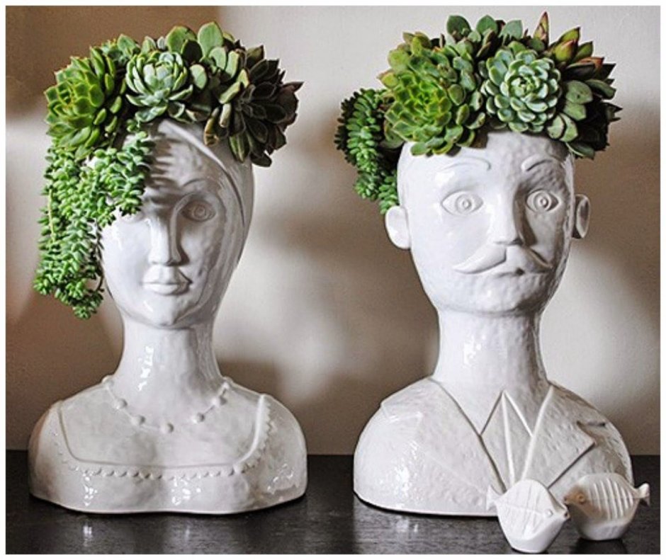 Ваза в виде головы