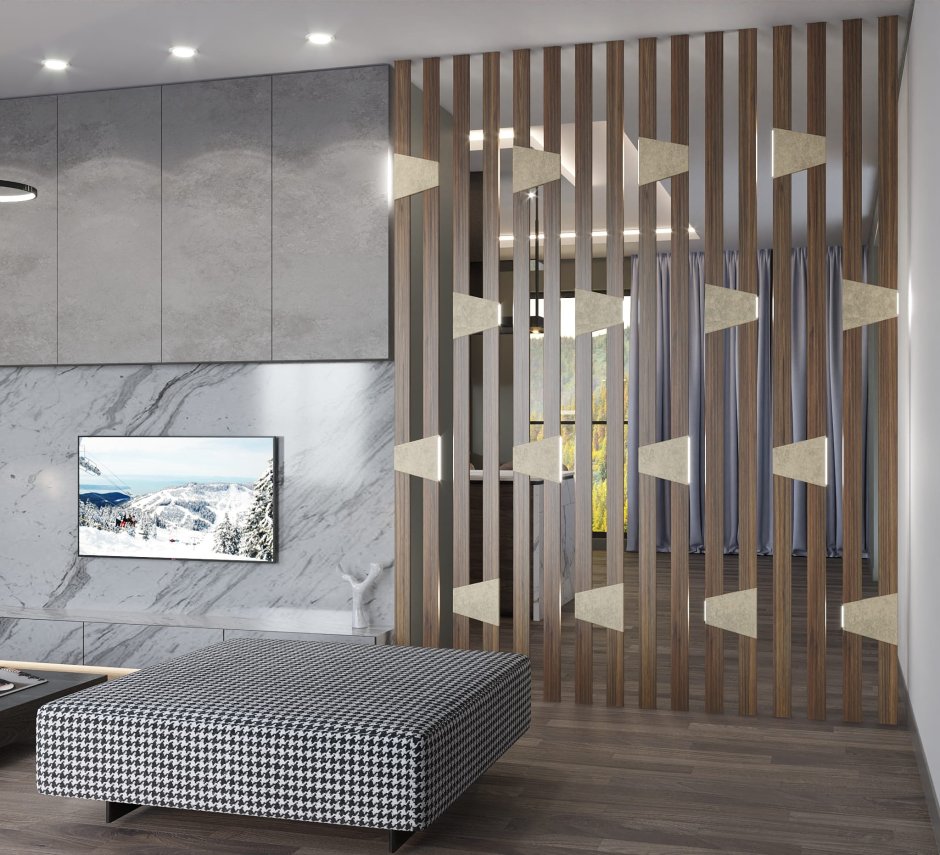 Декоративные перегородки в интерьере