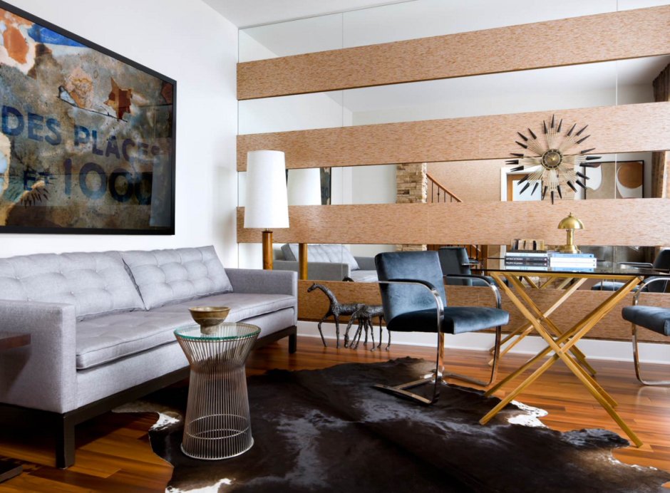 Декорирование стен в гостиной