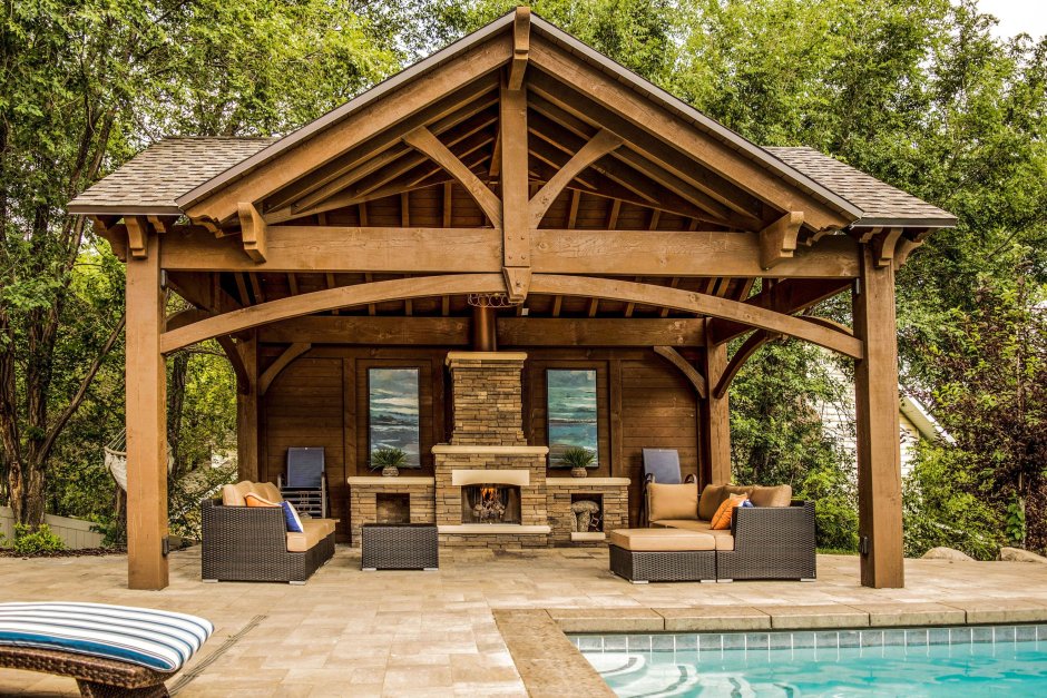 Беседки Тимбер фрейм и фахверк