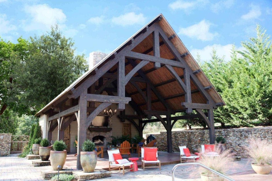 Беседки Тимбер фрейм и фахверк