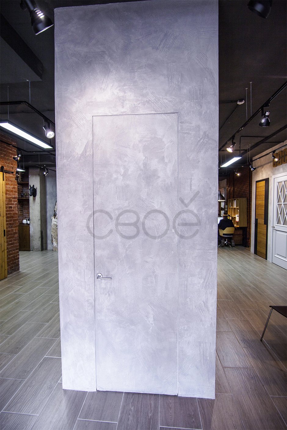 Двери скрытого монтажа под штукатурку