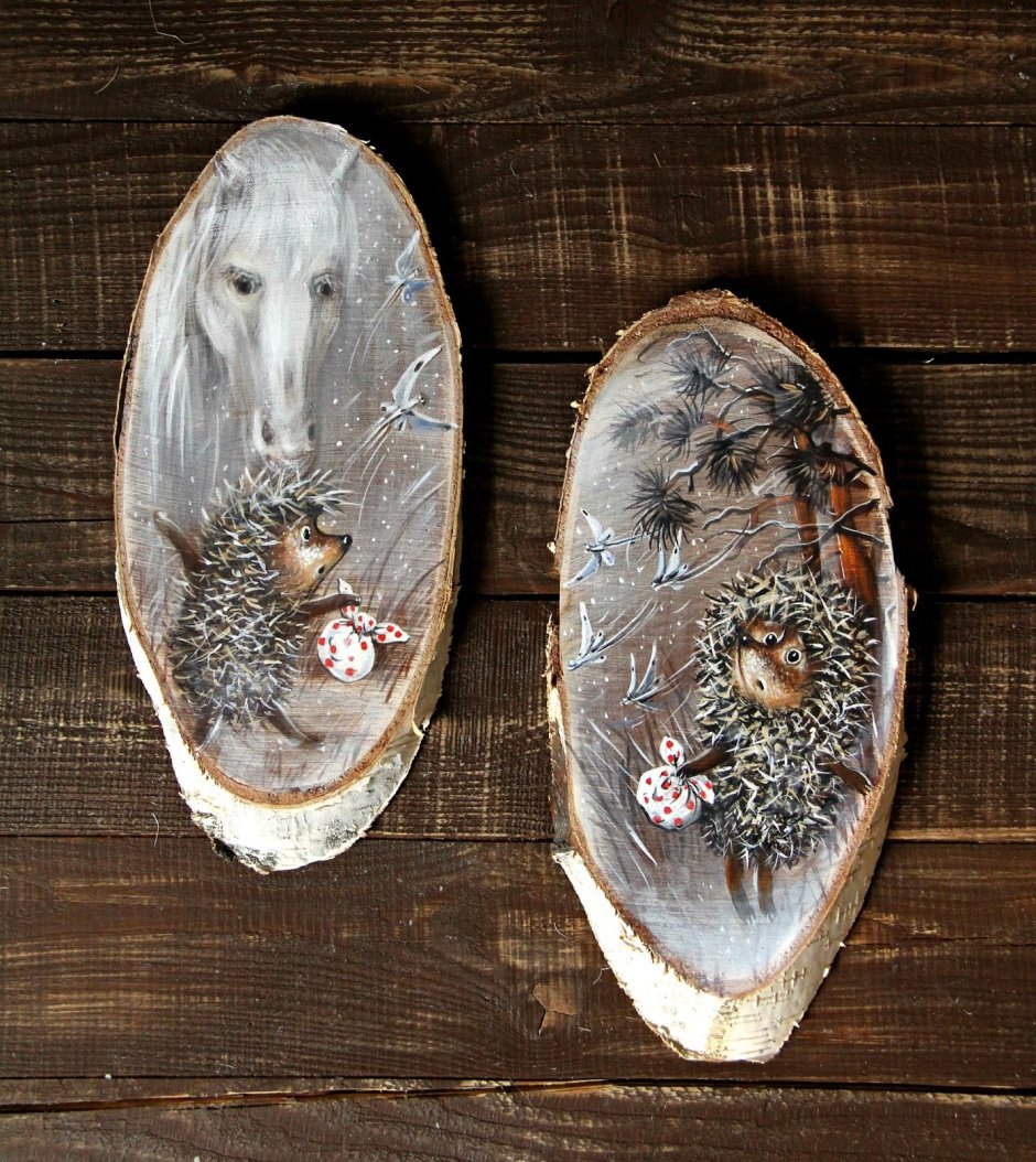 Декупаж на спилах