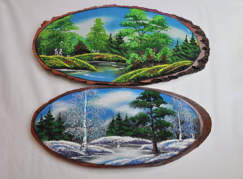 Картины на спилах