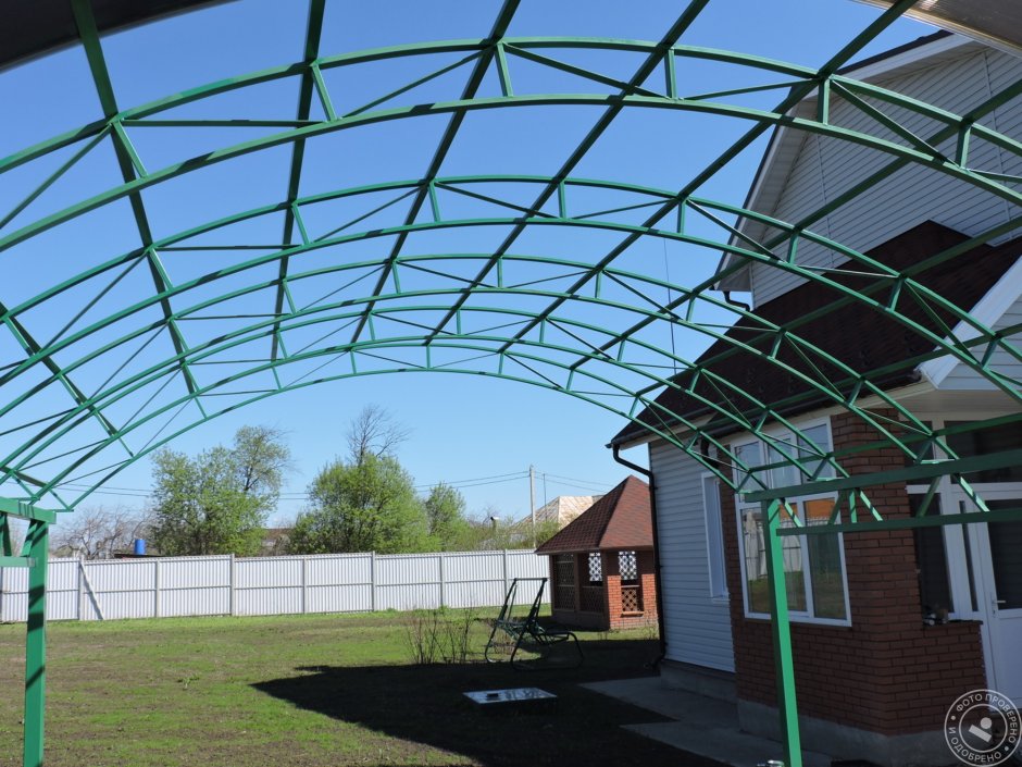 Навес металлокаркас