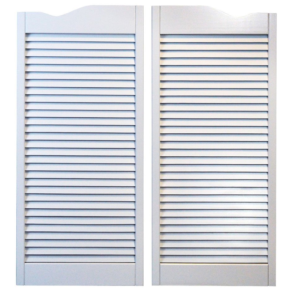 Жалюзийные двери белые 344х1505