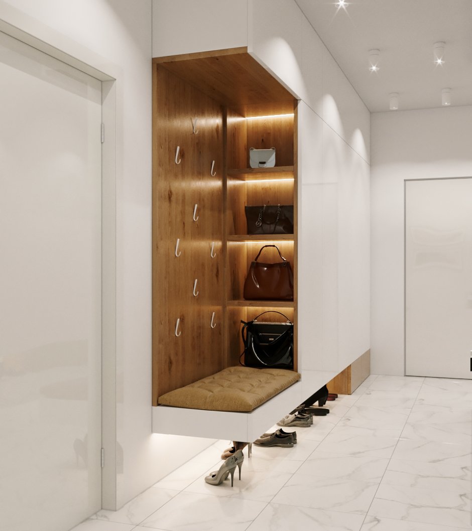 Парящий шкаф в прихожую