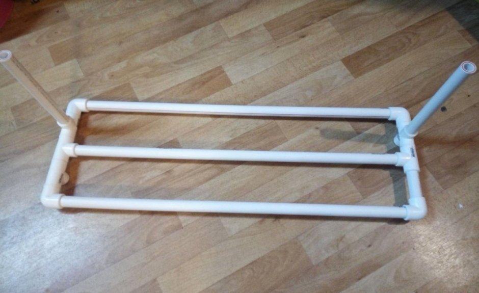 Сушилка для обуви из пластиковых труб