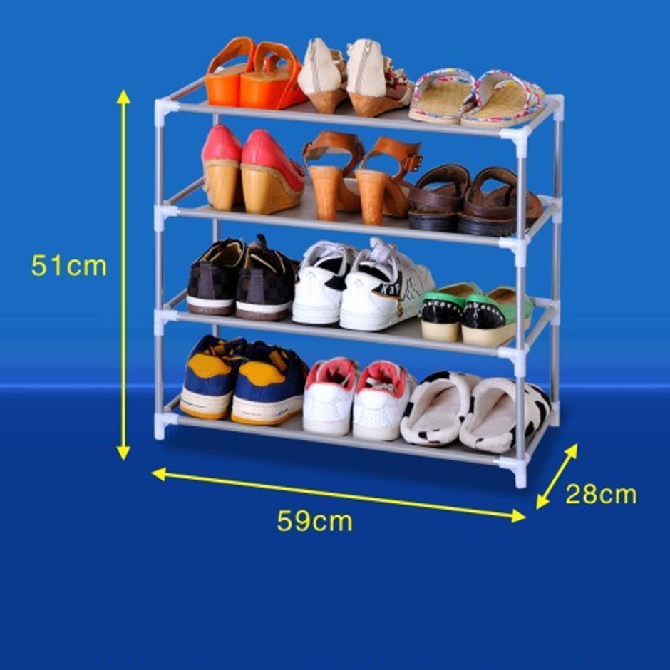 Полка для обуви из полипропиленовых труб