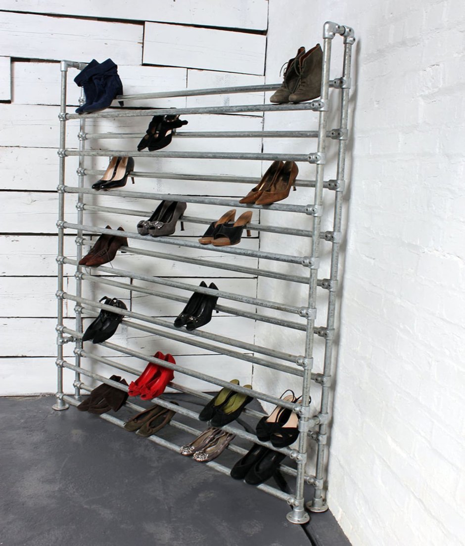 Полочка для обуви из труб