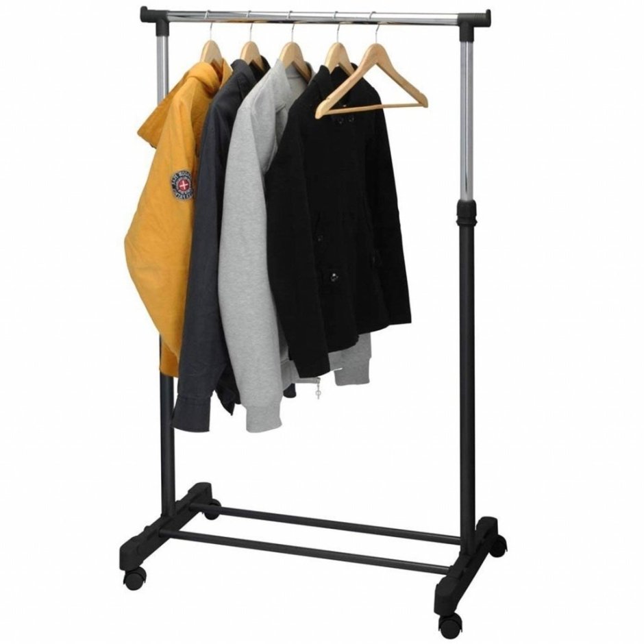Напольная передвижная стойка для одежды Single-Pole Telescopic clothes Rack