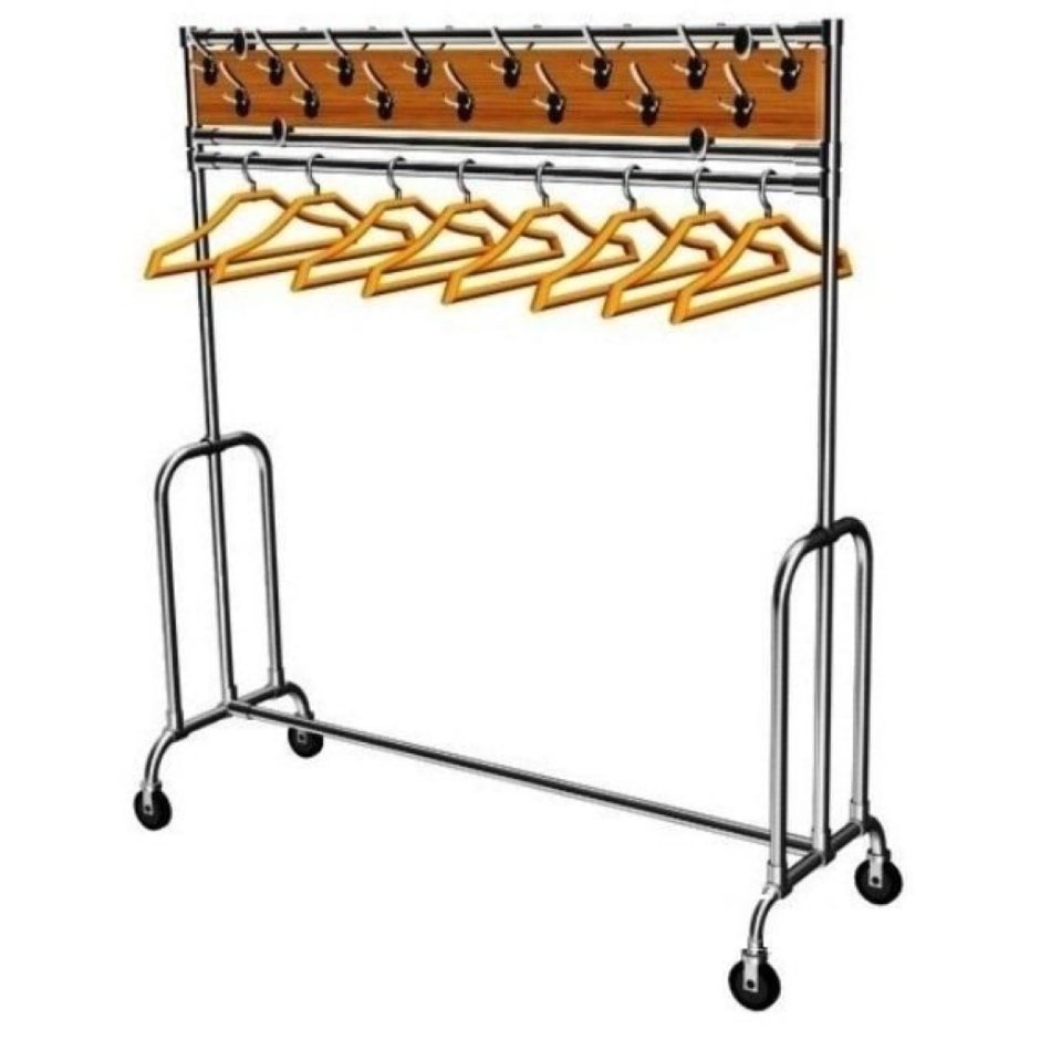 Вешалка подкатная мобильная 30 крючков