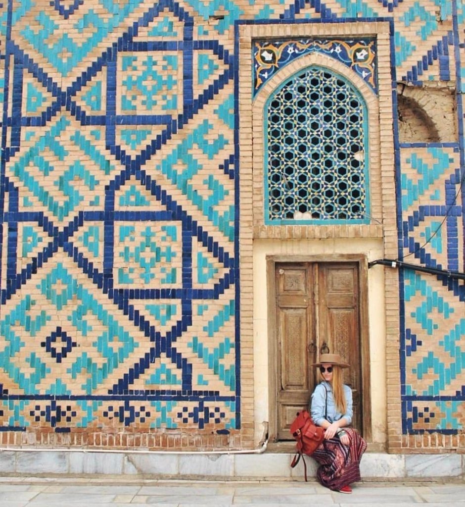 Узбекистан Самарканд мозаика орнамент