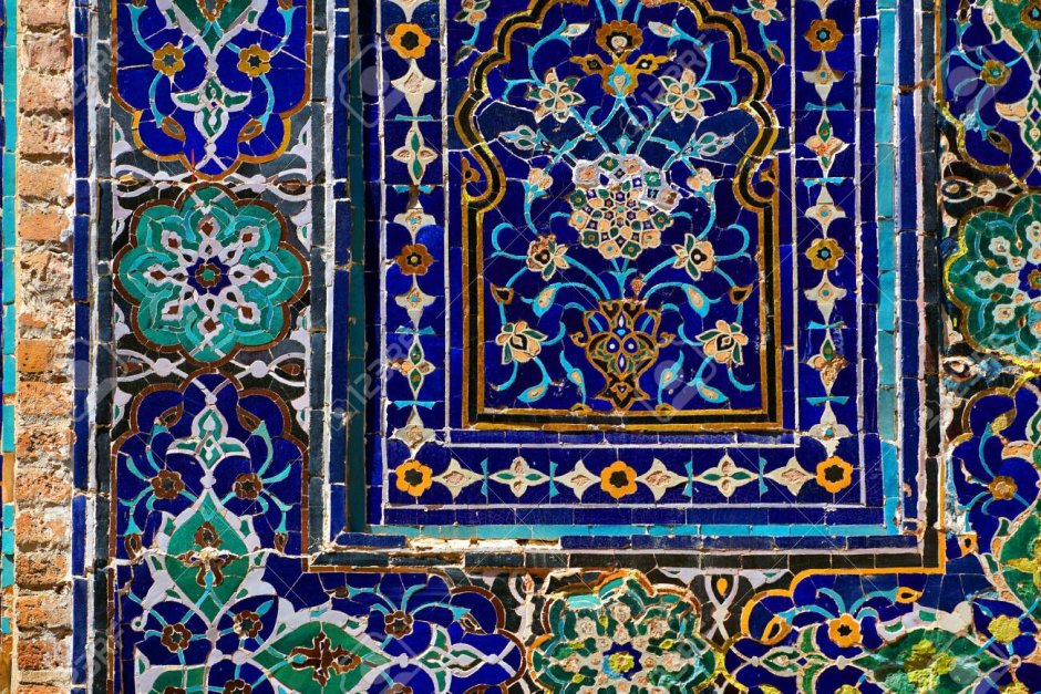 Бухара Узбекистан Самарканд орнамент мозаика