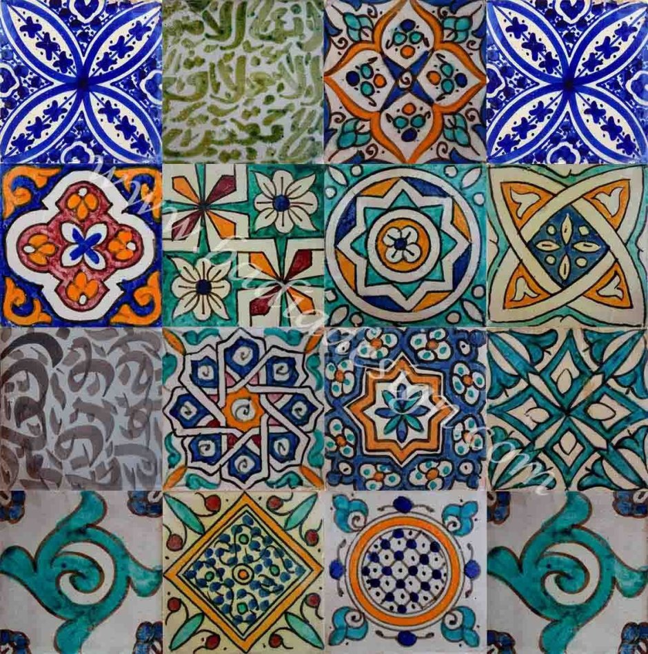 Плитка azulejo марокканский стиль