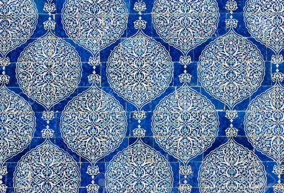 Узбекский Восточный фон с атласами