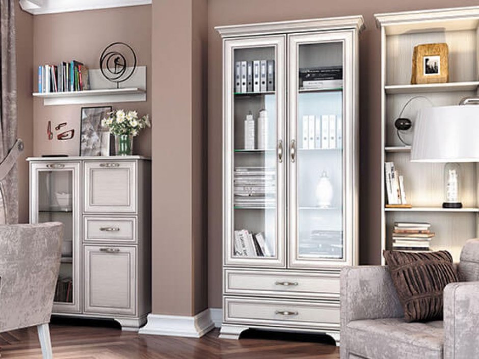 Шкаф-витрина Tiffany 2v2s