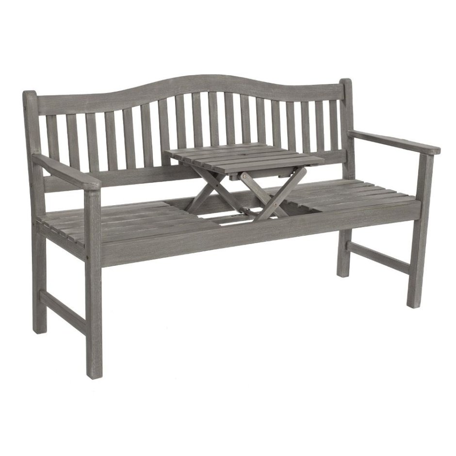 Скамейка с выдвижным столиком