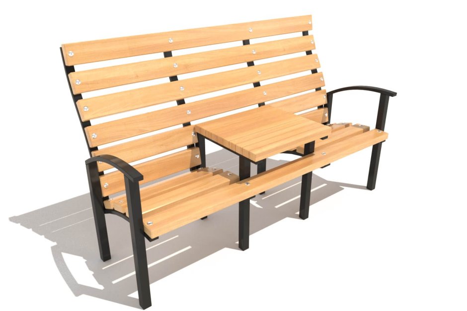 Скамейка дуэт со столиком Хоббика