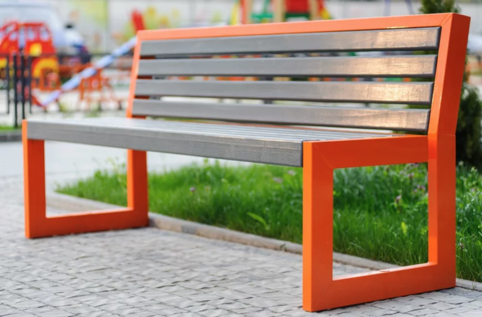 Скамейка из металла детская