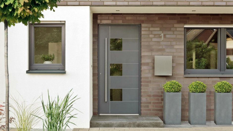 Входная дверь в экстерьере