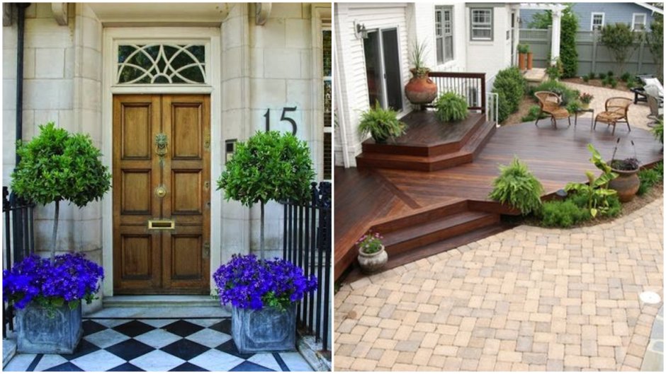 Входная зона в частном доме со ступеньками