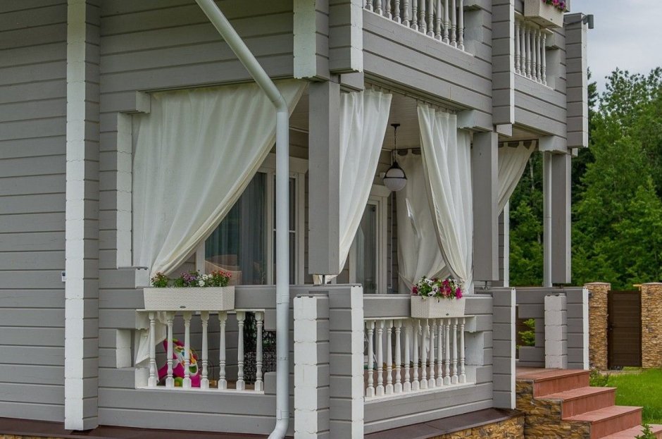 Занавески на веранду