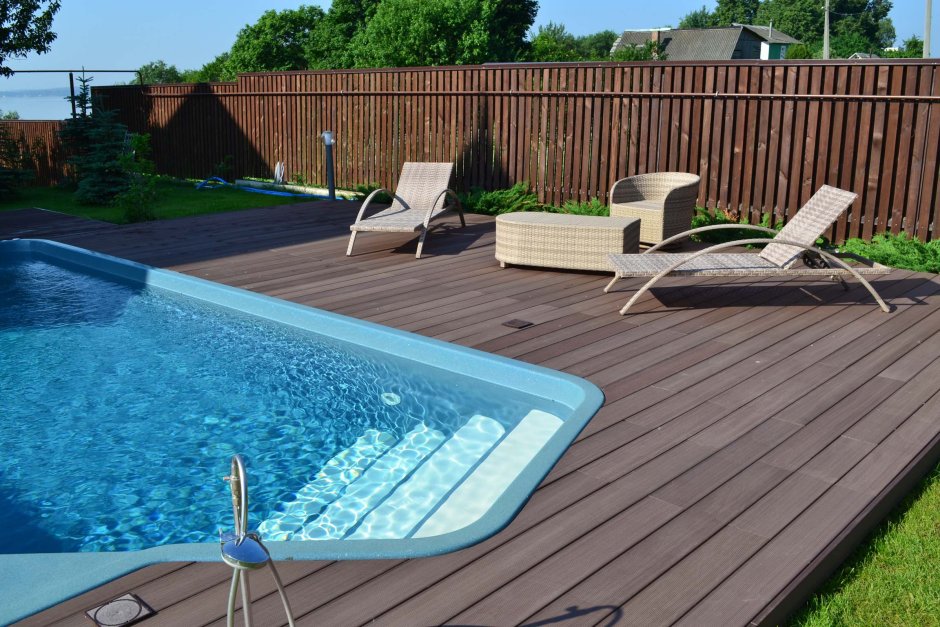 Декинг ДПК бассейн