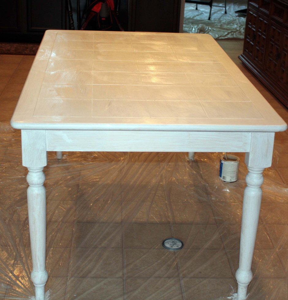 Перекраска кухонного стола