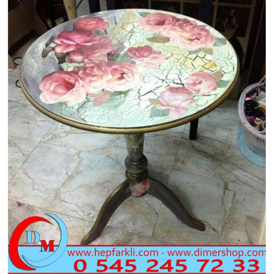 Декупаж журнального столика