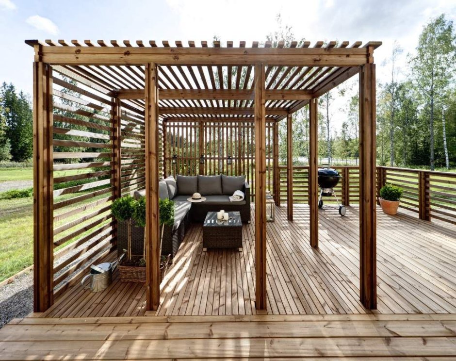 Пергола из ДПК