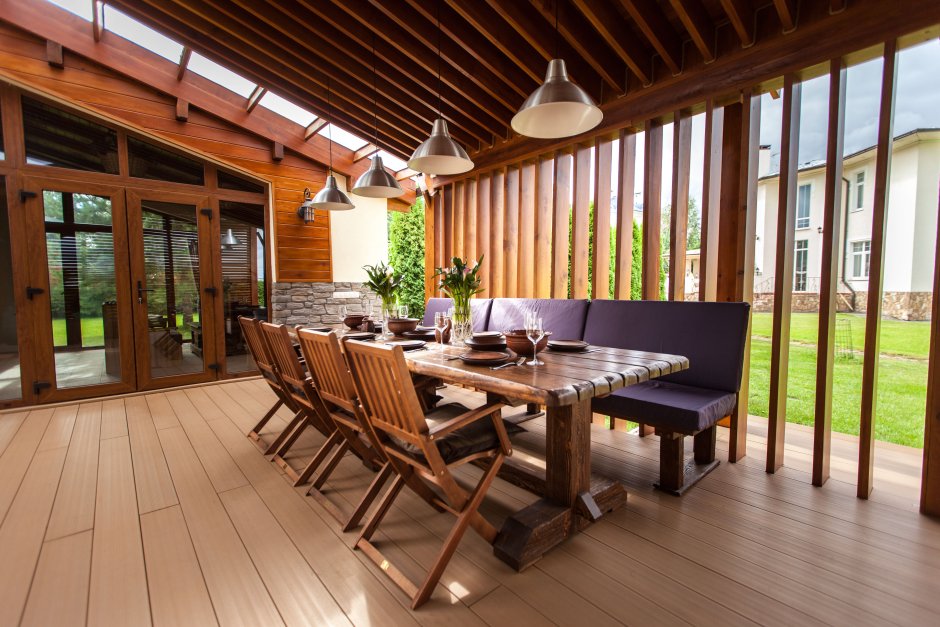 Современная деревянная терраса
