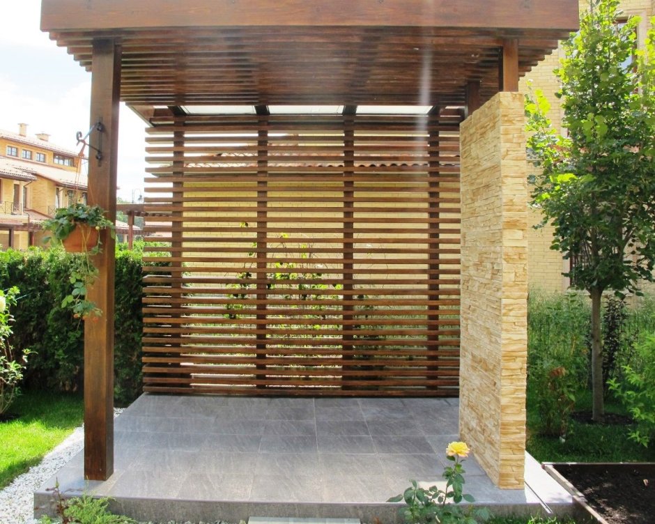 Пергола деревянная вертикальная