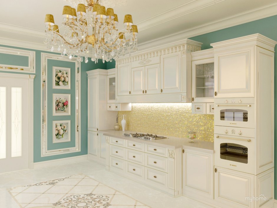 Молдинги на кухне