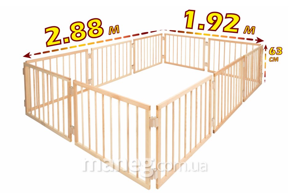 Манеж детский, h-720, 8 секций, l секции - 960