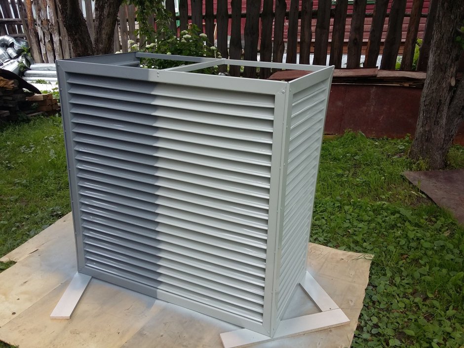 Декоративный экран для наружного блока кондиционера