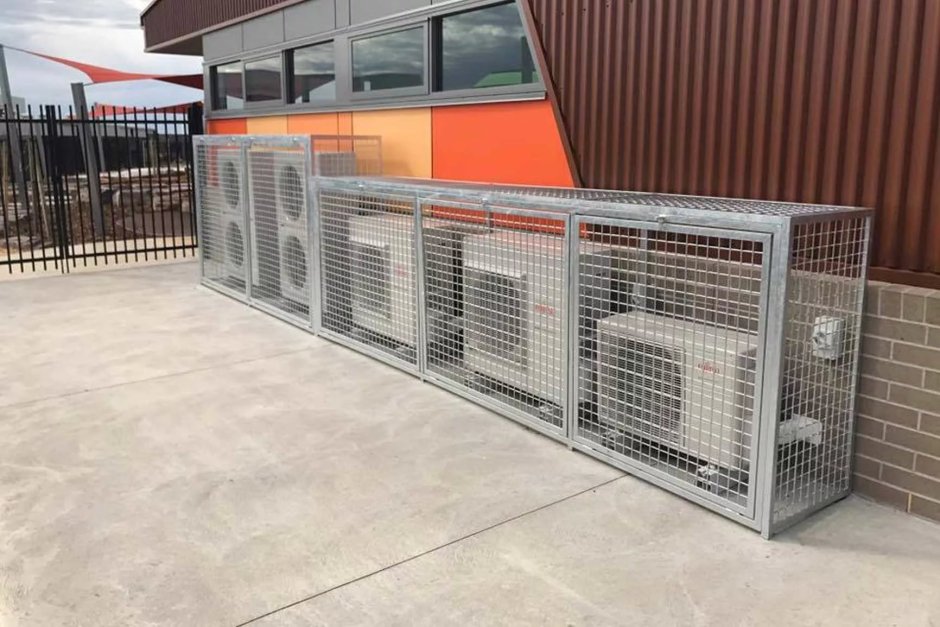 Антивандальная решетка для кондиционера 500х1000х800