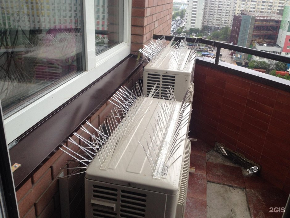 Защита наружных блоков кондиционеров от птиц