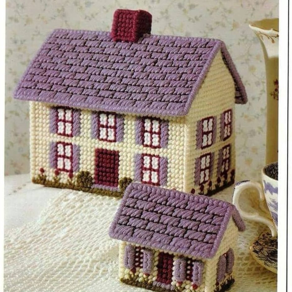 Вязание крючком домики