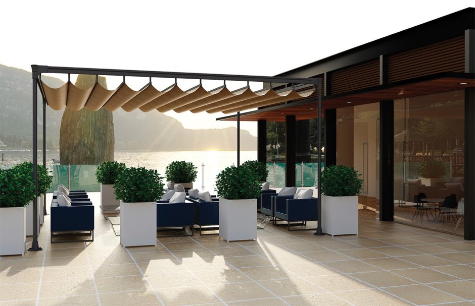 Пергола маркиза для террасы