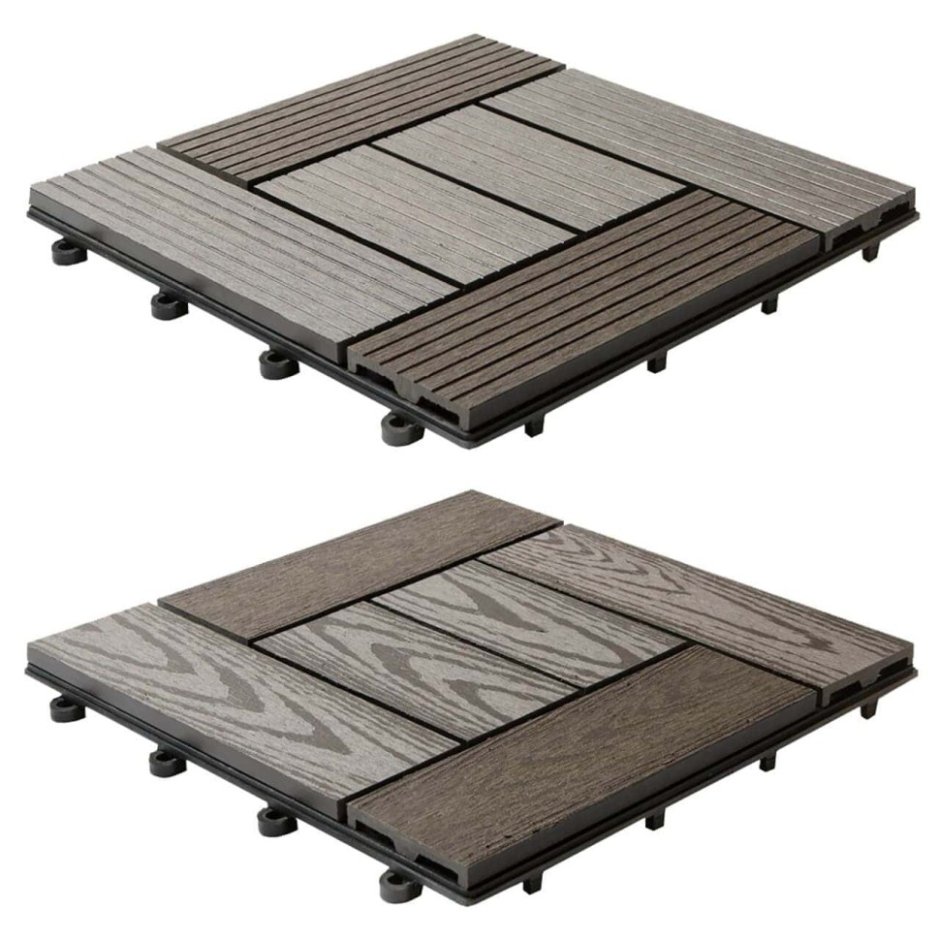 Садовый паркет из ДПК 300x300