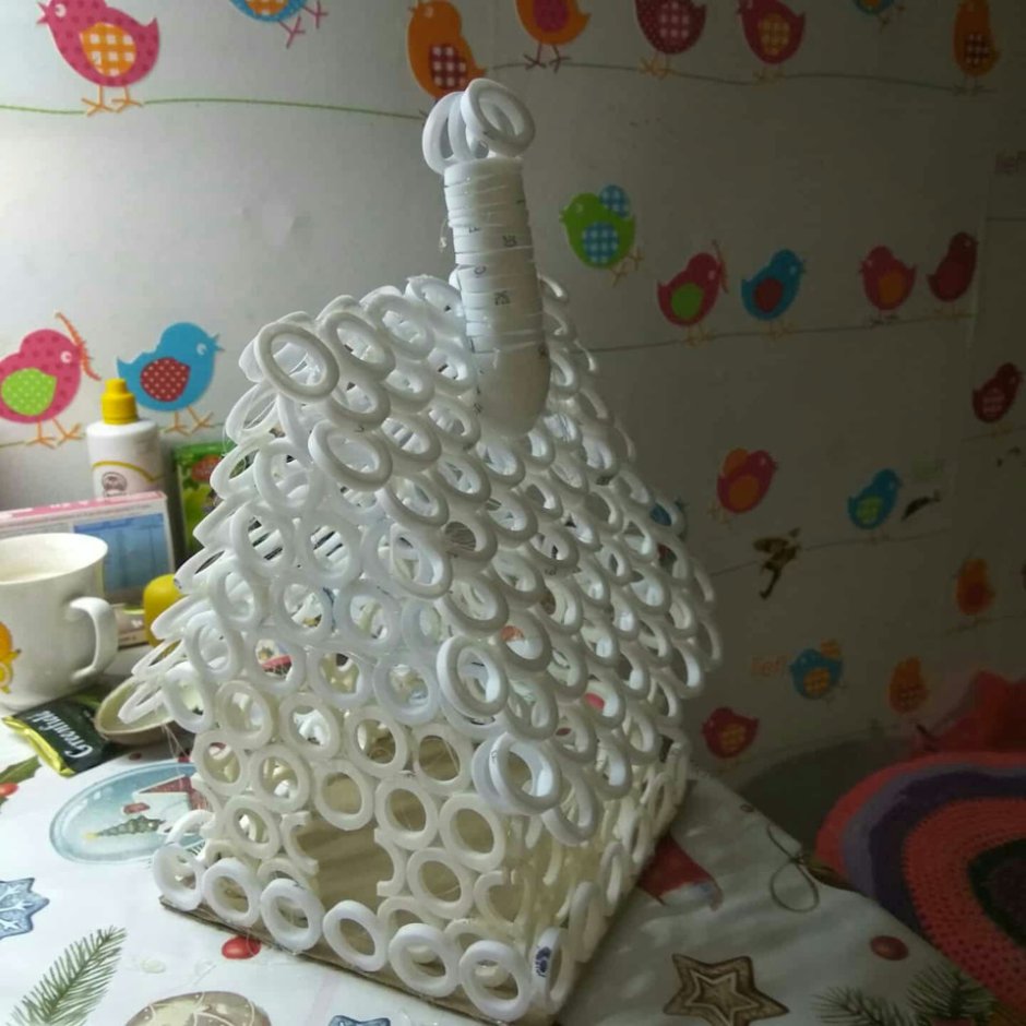 Домик новогодний из полипропиленовых труб