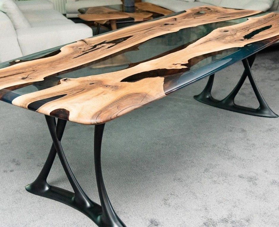 Ножки для стола с эпоксидной смолой