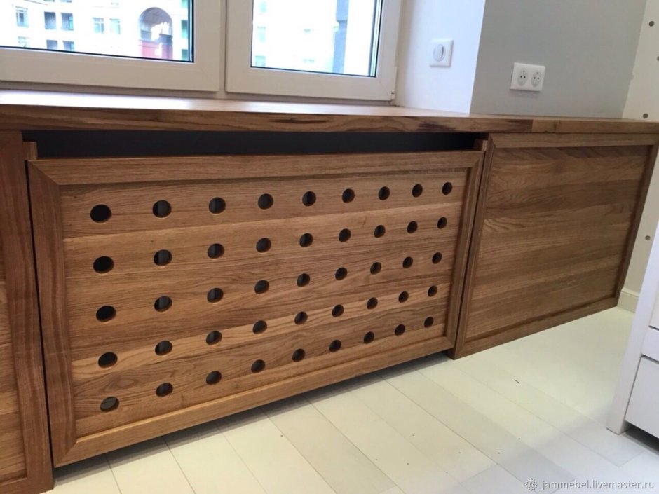 Экран на батарею деревянный